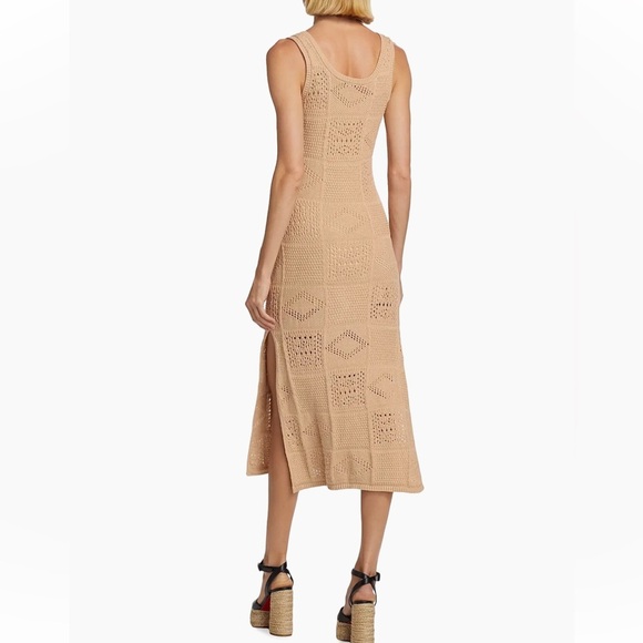 Kivari Clementine Cotton Knit Midi-Dress in Natural US Size 4 - Picture 6 of 9